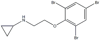 N-[2-(2,4,6-tribromophenoxy)ethyl]cyclopropanamine Struktur