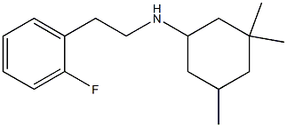 N-[2-(2-fluorophenyl)ethyl]-3,3,5-trimethylcyclohexan-1-amine Struktur