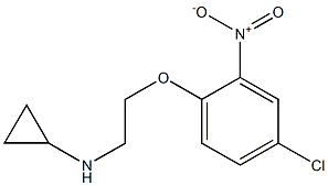 N-[2-(4-chloro-2-nitrophenoxy)ethyl]cyclopropanamine Struktur