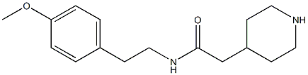 N-[2-(4-methoxyphenyl)ethyl]-2-piperidin-4-ylacetamide Struktur