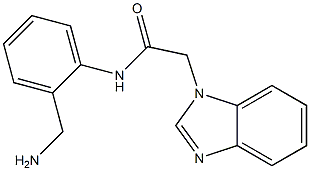 N-[2-(aminomethyl)phenyl]-2-(1H-benzimidazol-1-yl)acetamide Struktur