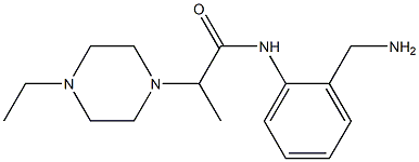 N-[2-(aminomethyl)phenyl]-2-(4-ethylpiperazin-1-yl)propanamide Struktur