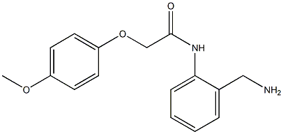 N-[2-(aminomethyl)phenyl]-2-(4-methoxyphenoxy)acetamide Struktur