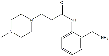 N-[2-(aminomethyl)phenyl]-3-(4-methylpiperazin-1-yl)propanamide Struktur