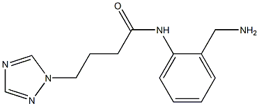 N-[2-(aminomethyl)phenyl]-4-(1H-1,2,4-triazol-1-yl)butanamide Struktur