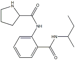 N-[2-(butan-2-ylcarbamoyl)phenyl]pyrrolidine-2-carboxamide Struktur