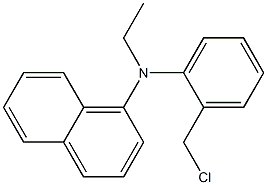 N-[2-(chloromethyl)phenyl]-N-ethylnaphthalen-1-amine Struktur