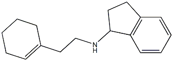 N-[2-(cyclohex-1-en-1-yl)ethyl]-2,3-dihydro-1H-inden-1-amine Struktur