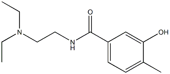 N-[2-(diethylamino)ethyl]-3-hydroxy-4-methylbenzamide Struktur