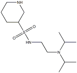 N-[2-(diisopropylamino)ethyl]piperidine-3-sulfonamide Struktur