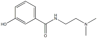 N-[2-(dimethylamino)ethyl]-3-hydroxybenzamide Struktur