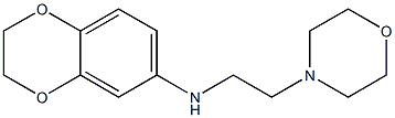 N-[2-(morpholin-4-yl)ethyl]-2,3-dihydro-1,4-benzodioxin-6-amine Struktur