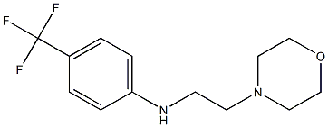 N-[2-(morpholin-4-yl)ethyl]-4-(trifluoromethyl)aniline Struktur