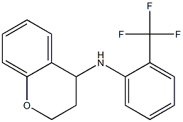 N-[2-(trifluoromethyl)phenyl]-3,4-dihydro-2H-1-benzopyran-4-amine Struktur