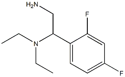 N-[2-amino-1-(2,4-difluorophenyl)ethyl]-N,N-diethylamine Struktur