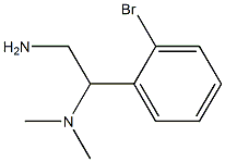 N-[2-amino-1-(2-bromophenyl)ethyl]-N,N-dimethylamine Struktur