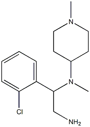 N-[2-amino-1-(2-chlorophenyl)ethyl]-N-methyl-N-(1-methylpiperidin-4-yl)amine Struktur