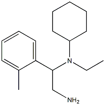 N-[2-amino-1-(2-methylphenyl)ethyl]-N-ethylcyclohexanamine Struktur