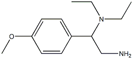 N-[2-amino-1-(4-methoxyphenyl)ethyl]-N,N-diethylamine Struktur