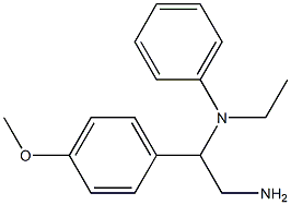 N-[2-amino-1-(4-methoxyphenyl)ethyl]-N-ethyl-N-phenylamine Struktur