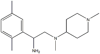 N-[2-amino-2-(2,5-dimethylphenyl)ethyl]-N-methyl-N-(1-methylpiperidin-4-yl)amine Struktur