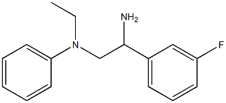 N-[2-amino-2-(3-fluorophenyl)ethyl]-N-ethylaniline Struktur