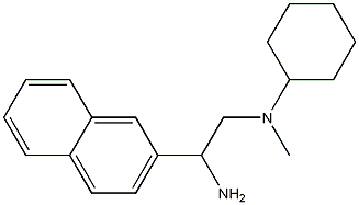 N-[2-amino-2-(naphthalen-2-yl)ethyl]-N-methylcyclohexanamine Struktur