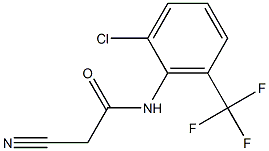 N-[2-chloro-6-(trifluoromethyl)phenyl]-2-cyanoacetamide Struktur