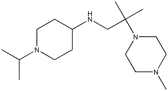 N-[2-methyl-2-(4-methylpiperazin-1-yl)propyl]-1-(propan-2-yl)piperidin-4-amine Struktur