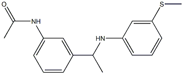 N-[3-(1-{[3-(methylsulfanyl)phenyl]amino}ethyl)phenyl]acetamide Struktur