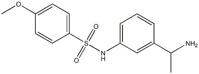 N-[3-(1-aminoethyl)phenyl]-4-methoxybenzene-1-sulfonamide Struktur