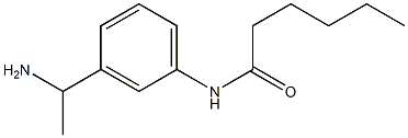 N-[3-(1-aminoethyl)phenyl]hexanamide Struktur