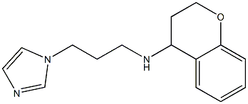 N-[3-(1H-imidazol-1-yl)propyl]-3,4-dihydro-2H-1-benzopyran-4-amine Struktur