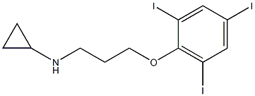 N-[3-(2,4,6-triiodophenoxy)propyl]cyclopropanamine Struktur