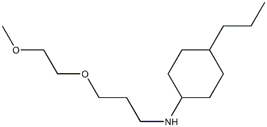 N-[3-(2-methoxyethoxy)propyl]-4-propylcyclohexan-1-amine Struktur