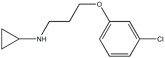 N-[3-(3-chlorophenoxy)propyl]cyclopropanamine Struktur