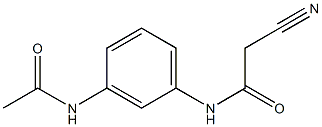 N-[3-(acetylamino)phenyl]-2-cyanoacetamide Struktur