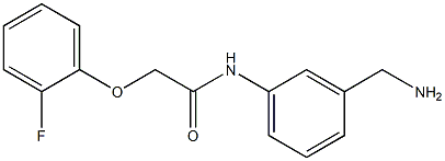 N-[3-(aminomethyl)phenyl]-2-(2-fluorophenoxy)acetamide Struktur