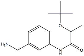 N-[3-(aminomethyl)phenyl]-2-(tert-butoxy)propanamide Struktur