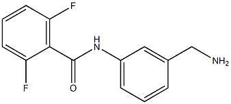 N-[3-(aminomethyl)phenyl]-2,6-difluorobenzamide Struktur