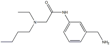 N-[3-(aminomethyl)phenyl]-2-[butyl(ethyl)amino]acetamide Struktur