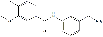 N-[3-(aminomethyl)phenyl]-3-methoxy-4-methylbenzamide Struktur