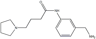 N-[3-(aminomethyl)phenyl]-4-pyrrolidin-1-ylbutanamide Struktur