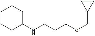 N-[3-(cyclopropylmethoxy)propyl]cyclohexanamine Struktur