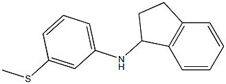 N-[3-(methylsulfanyl)phenyl]-2,3-dihydro-1H-inden-1-amine Struktur