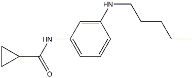 N-[3-(pentylamino)phenyl]cyclopropanecarboxamide Struktur