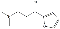 N-[3-chloro-3-(2-furyl)propyl]-N,N-dimethylamine Struktur