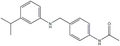 N-[4-({[3-(propan-2-yl)phenyl]amino}methyl)phenyl]acetamide Struktur