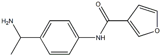 N-[4-(1-aminoethyl)phenyl]-3-furamide Struktur