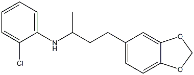 N-[4-(2H-1,3-benzodioxol-5-yl)butan-2-yl]-2-chloroaniline Struktur